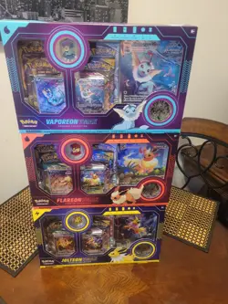 Pokemon Eeveelution VMAX Premium Collection Box Set x 3 Vaporeon Flareon Jolteon - Image 1
