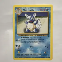 Wartortle 63/130 Base Set 2 Unlimited WOTC Uncommon Vintage Pokemon Card NM - Image 1