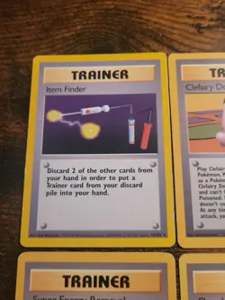 Pokemon Base Set Rare Trainer Lot Computer Search Item Finder Lass Lp MP 6 Cards - Image 2