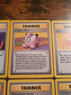 Pokemon Base Set Rare Trainer Lot Computer Search Item Finder Lass Lp MP 6 Cards - Image 3