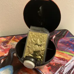 Vintage 23k Gold Plated Togepi Pokemon Card Promo Burger King 1999 w/COA & Ball - Image 1