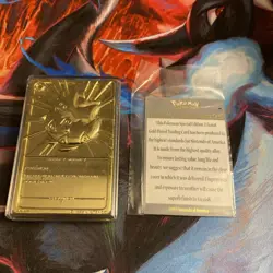 Vintage 23k Gold Plated Togepi Pokemon Card Promo Burger King 1999 w/COA & Ball - Image 3