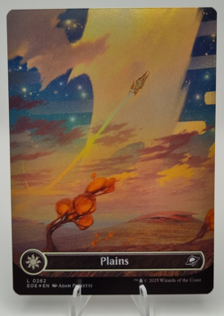 Plains 0262 Foil Borderless Edge of Eternities EOE MTG NM - Image 1