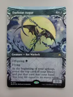 MTG Darkstar Augur Bloomburrow 0311 Foil Showcase Rare - Image 1