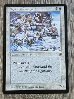 MTG - Righteous Avengers - Legends - NM/LP English Magic 1994 - Image 1