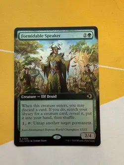FORMIDABLE SPEAKER FOIL [Extended Art] - Rare - ECL Lorwyn Eclipsed MTG #366 - Image 1