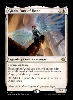Giada, Font of Hope LP Light Play Magic: The Gathering Foundations MTG [12553] - Image 1