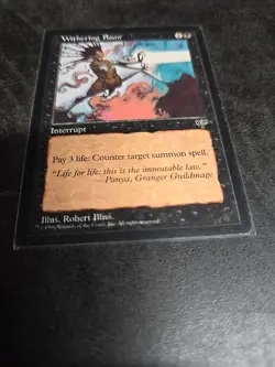 MTG - Withering Boon - LP Light Play - Mirage - Image 1