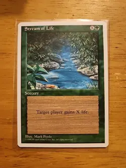 Stream of Life - Fourth Edition - MTG Magic - Common - Green Sorcery - Image 1