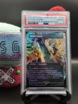 Buster Sword (Borderless Foil) - #351 - Mythic - Final Fantasy - PSA 10 - Image 1