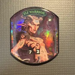MTG - Elf Warrior - Foil - Ultra Pro - Relic Token - 2018 - Image 1