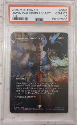 2025 MTG FINAL FANTASY DAWN WARRIORS' LEGACY PSA 10 - Image 1