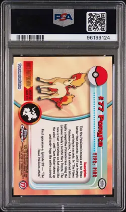 2000 TOPPS CHROME POKEMON T.V. 77 PONYTA | PSA 9 - Image 2