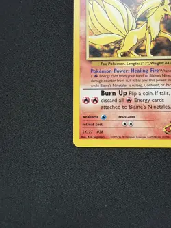 Blaine's Ninetales 21/132 Gym Challenge Rare MP Vintage WOTC - Pokemon TCG - Image 2