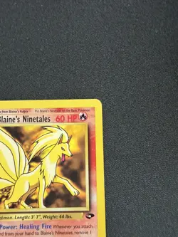 Blaine's Ninetales 21/132 Gym Challenge Rare MP Vintage WOTC - Pokemon TCG - Image 3