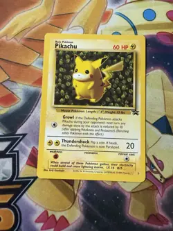 Pokemon TCG Pikachu #1 Black Star Promo Card WOTC NM (Ivy) - Image 1