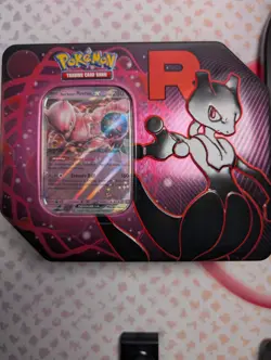 Pokemon TCG Destined Rivals Mewtwo Tin with PROMO CARD *** EMPTY *** NO CARDS - Image 1