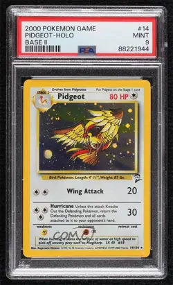 Pidgeot Holo Pokemon Base Set 2 PSA 9 MINT 2000 - Image 1