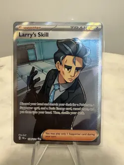 Pokemon Larry's Skill 139/131 Sv: Prismatic Evolutions Ultra Rare Trainer Holo - Image 1