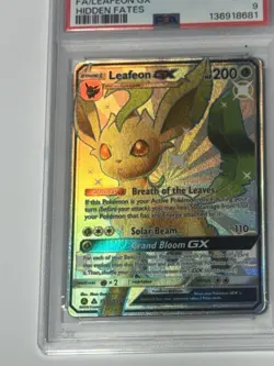 Pokemon TCG Leafeon GX Hidden Fates Shiny Vault Holo Psa 9 - Image 5