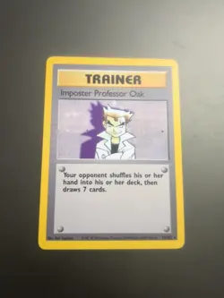 Pokemon Vintage Non-Holo Rare Imposter Professor Oak Base Set 73/102 1999 WotC - Image 3