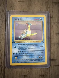 Lapras (Lokhlass) 10/62 1st Edition Holo Rare French Pokemon Fossil Set WOTC - Image 1