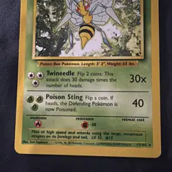 Pokemon Vintage Non-Holo Rare Beedrill 17/102 Base Set WotC 1999 - Image 3