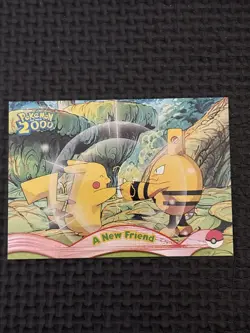 2000 Topps Pokemon The Movie 2000 A New Friend #5 Blue Logo NM - Image 1