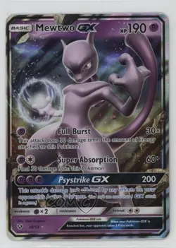 Mewtwo GX Pokemon Sun & Moon Shining Legends #39 - Image 1