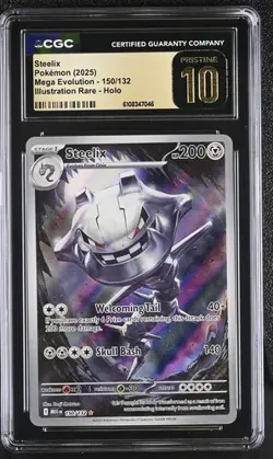 Steelix *CGC PRISTINE 10* Illustration Rare *#150* Mega Evolution *Pokmeon - Image 1