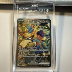 2025 Pokemon Journey Together #186 Hop’s Zacian Special Illustration Rare TAG 9 - Image 1