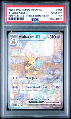 2023 Pokemon Mew 151 Alakazam ex #201 Special Illustration Rare PSA 10 Gem Mint - Image 1