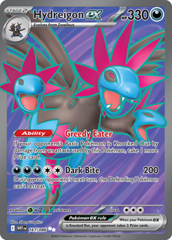 Hydreigon ex - 161/086 - Ultra Rare NM, English Pokemon White Flare - Image 1
