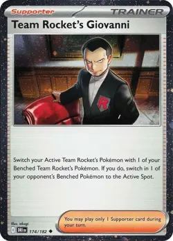 Team Rocket's Giovanni - 174/182 - Uncommon - Cosmos Holo - NM - Pokemon Promos - Image 1