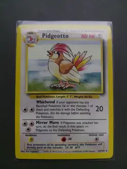 Vintage Pokemon Pidgeotto 22/102 Base Set Non-holo Rare WotC 1999 - Image 1