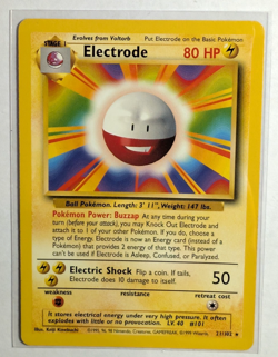 Pokemon: Electrode #21/102 Rare Base Set WOTC 1999 Non-holo Vintage - LP - Image 1