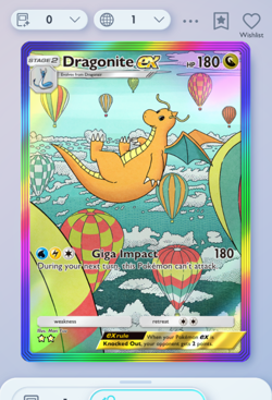 Pokemon TCG POCKET - Dragonite Rainbow Rare 2⭐, Eevee Grove, English - Image 3