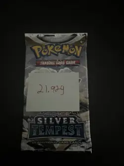 Very Heavy! 21.92g Pokemon Sealed Silver Tempest Booster Pack - Image 3