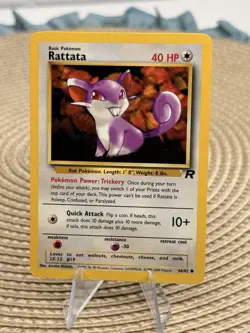 Rattata - 66/82 Team Rocket - WOTC Unlimited - Pokemon TCG - Image 1