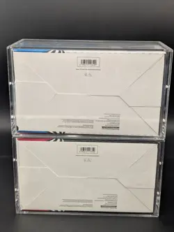 2x Pokemon Black Bolt White Flare Sealed Booster Bundle Display Case W/Acrylic - Image 2