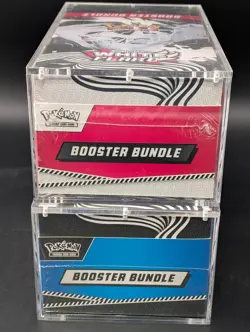 2x Pokemon Black Bolt White Flare Sealed Booster Bundle Display Case W/Acrylic - Image 5