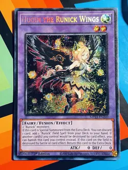 Yugioh Hugin the Runick Wings MP23-EN249 1st Edition Prismatic Secret Rare NM - Image 1