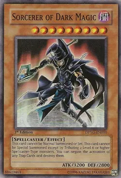 Yugioh! LP Sorcerer of Dark Magic - DPYG-EN010 - Super Rare - Unlimited Edition - Image 1
