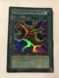 Super Rare - The Flute Of Summoning Dragon - SDK-042 - NM - Holo Yugioh - Image 1