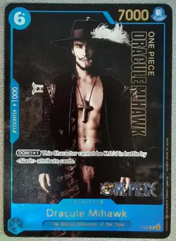 One Piece Card Game Dracule Mihawk P-052 P Live Action Edition Anglais - Image 1