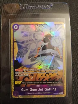 One Piece Gum-Gum Jet Gatling Alt Art OP03-072 R English Edition - Image 1