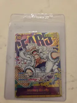 One Piece English OP10 Alternate Art Secret Rare #119 Monkey D. Luffy - Image 1