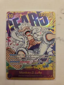 One Piece English OP10 Alternate Art Secret Rare #119 Monkey D. Luffy - Image 2