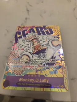 One Piece English OP10 Alternate Art Secret Rare #119 Monkey D. Luffy - Image 4