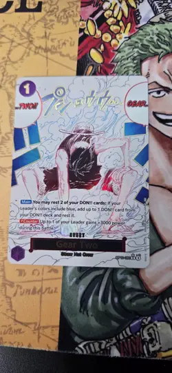 Gear Two (Alternate Art) OP11-080 A Fist of Divine Speed Foil - Image 1